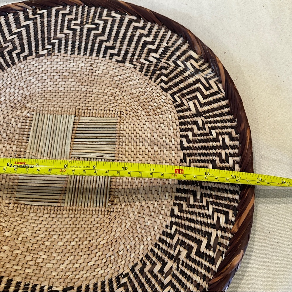 NEW Africa Woven Basket. Made by Binga people of Zambia/Zimbabwe One of a Kind! - Picture 4 of 5